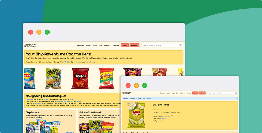 Cody's Chip Catalogue