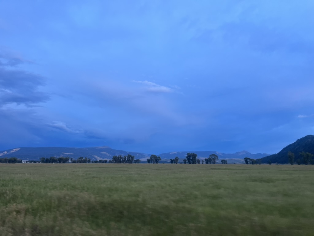 Dusk over the flats