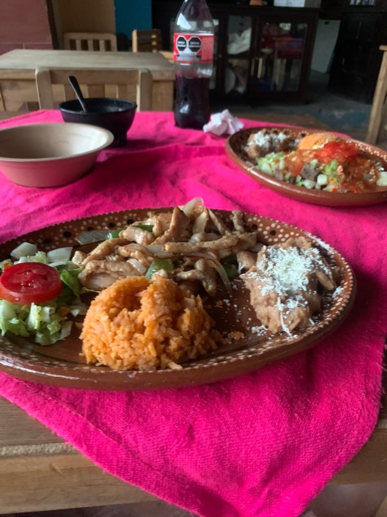 A great reward for the long biking day. Classic Mexican food.