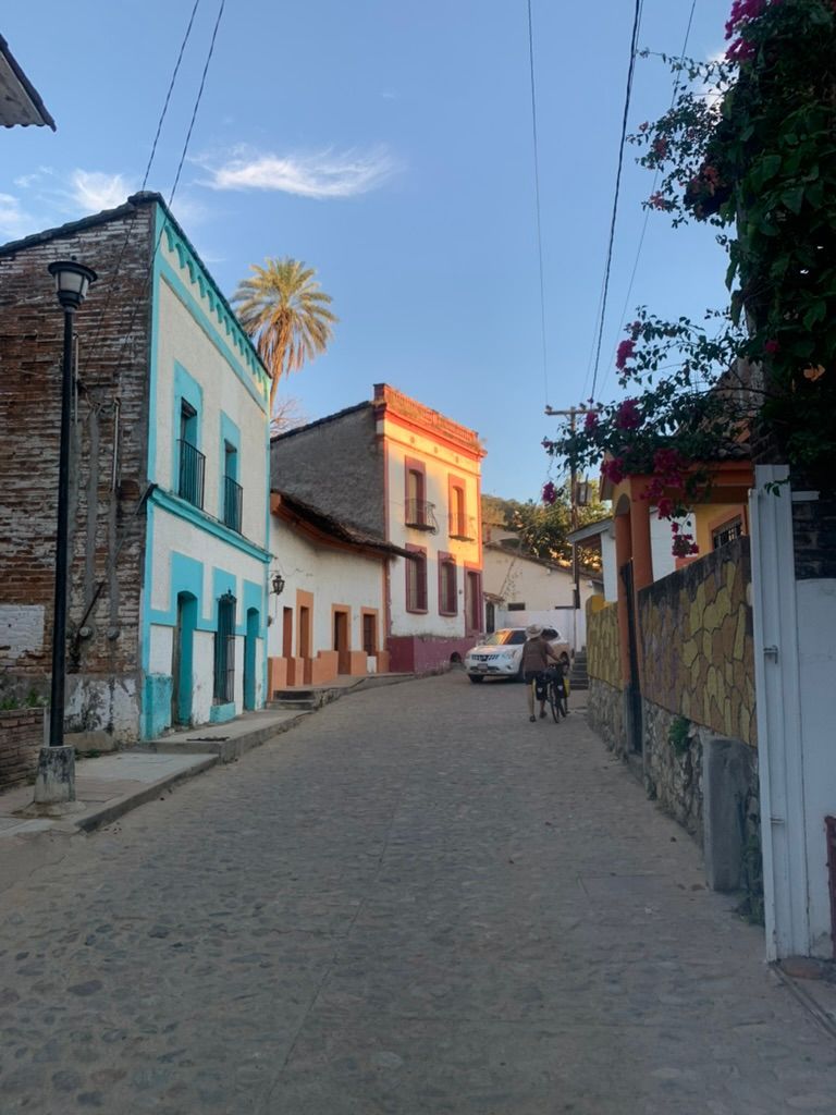 The beautiful, colorful mining town of Copala