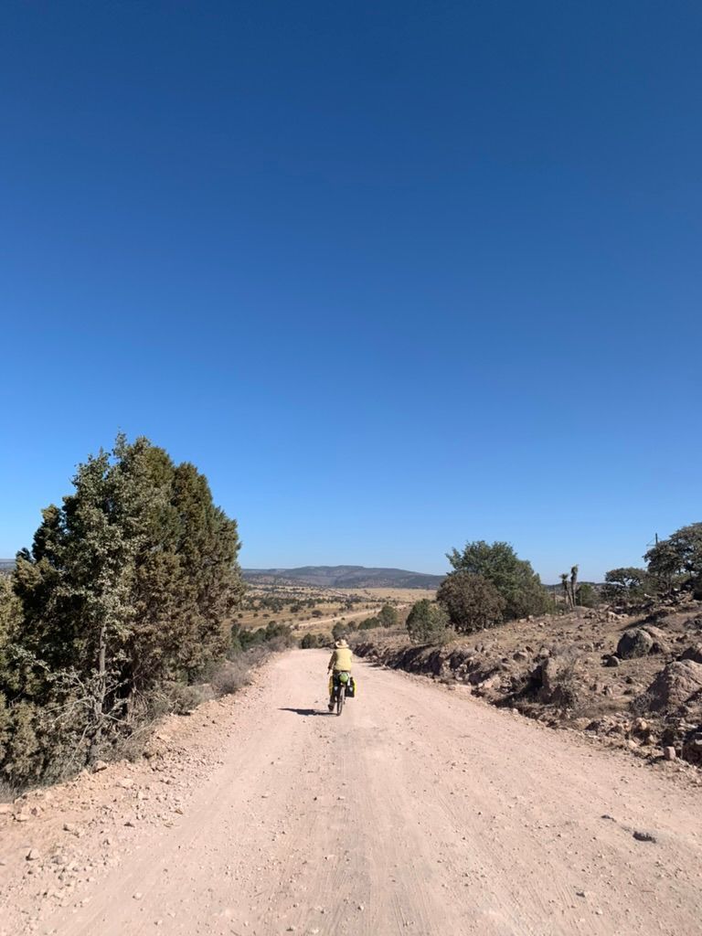 We start to ride through very rural areas