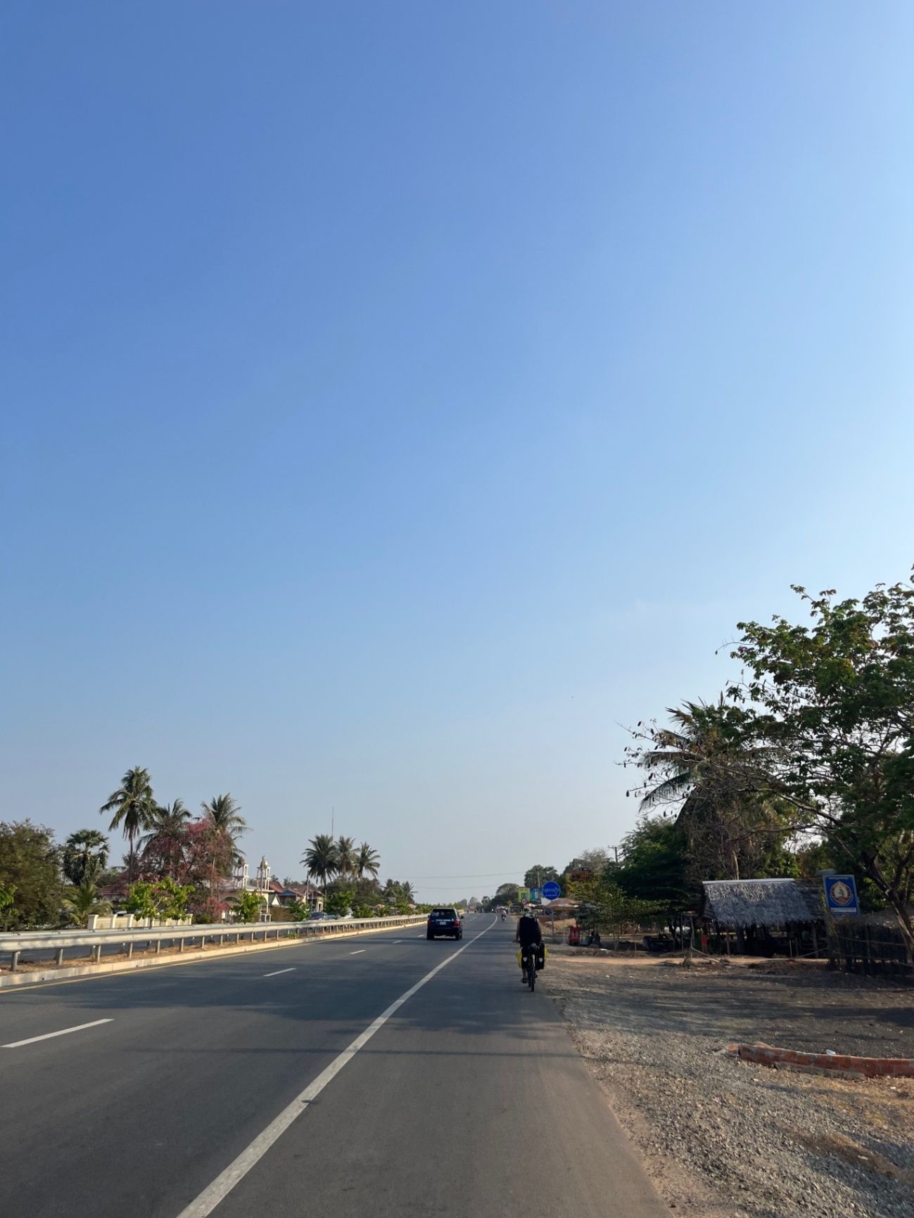 Flat flat Cambodian highways