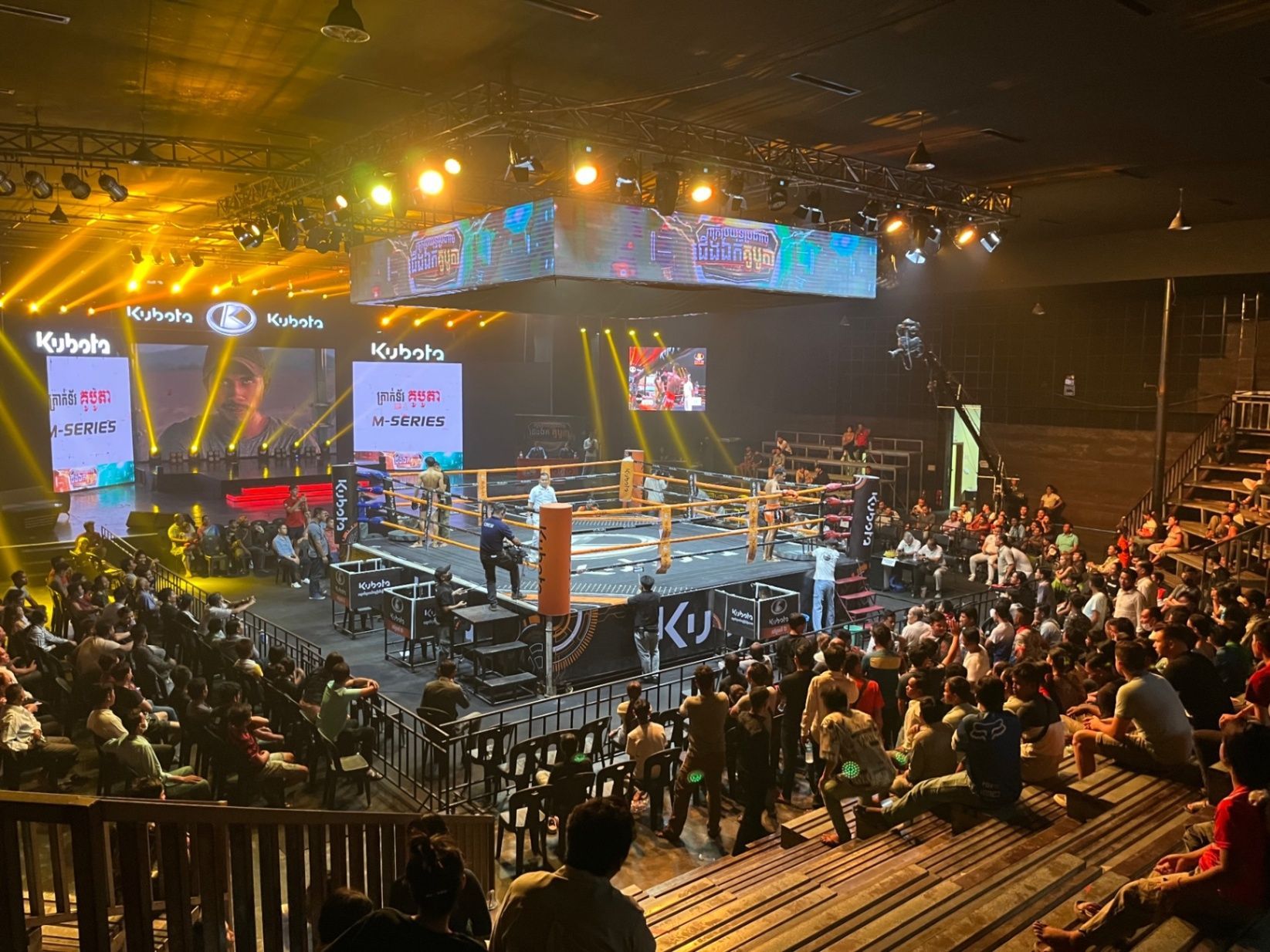 Free Kun Khmer fighting at the TV station