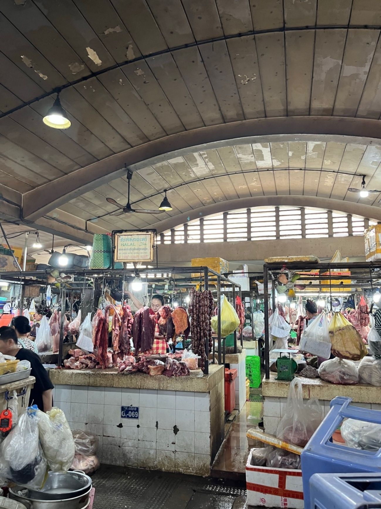 Phnom Penh, bustling Central Market