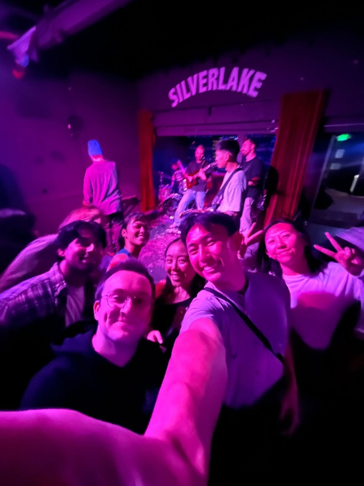 Selfie in front of the stage