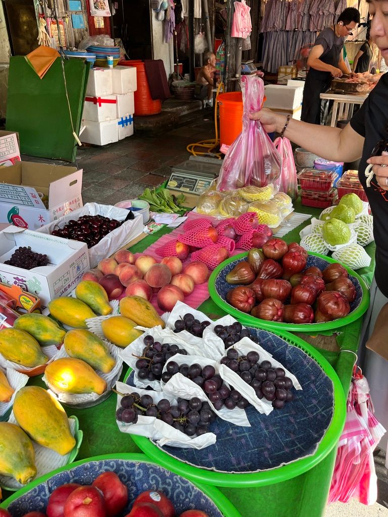 New fruits - wax apples and longan (not pictured)