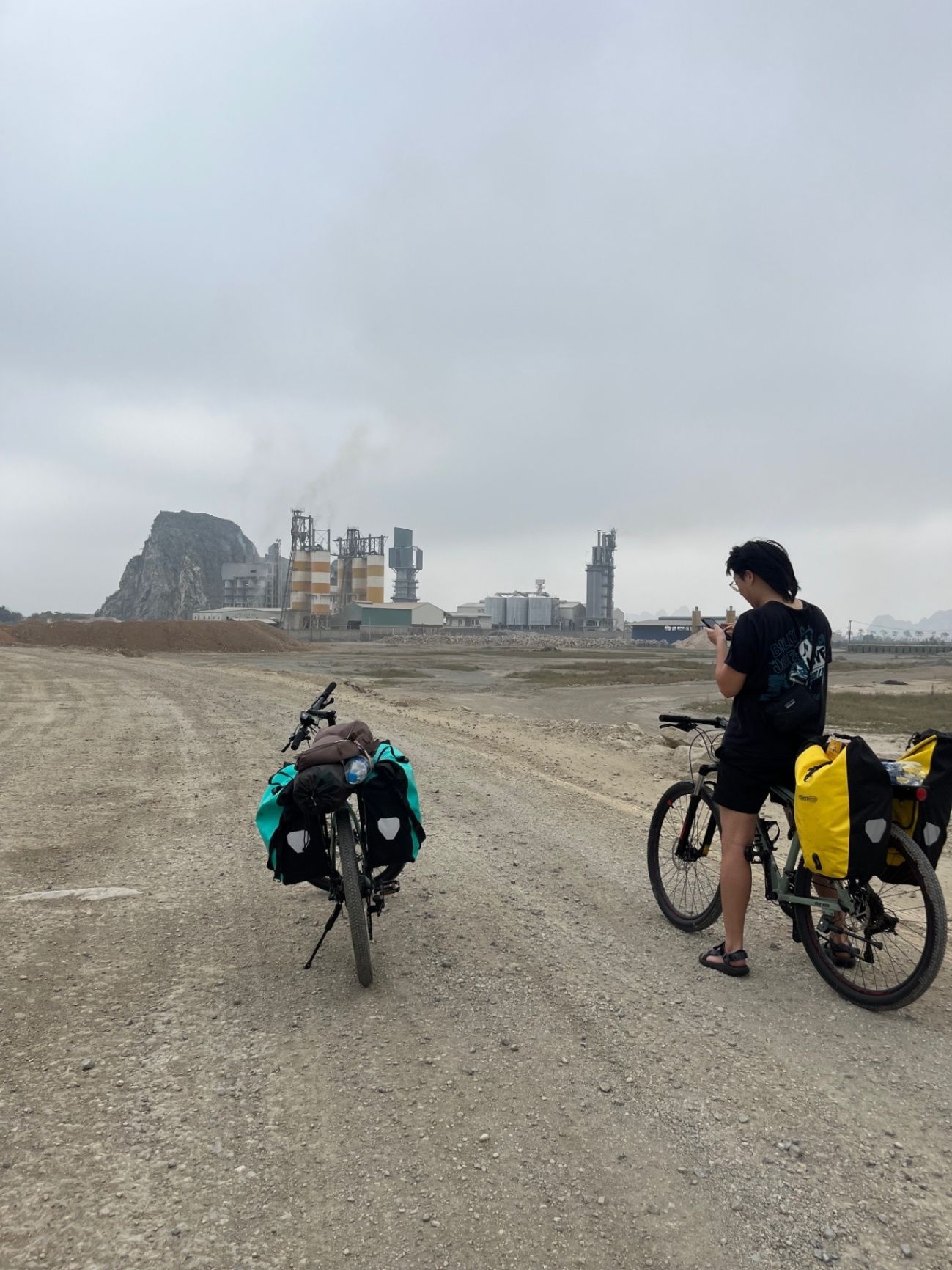 Huge industrial plants