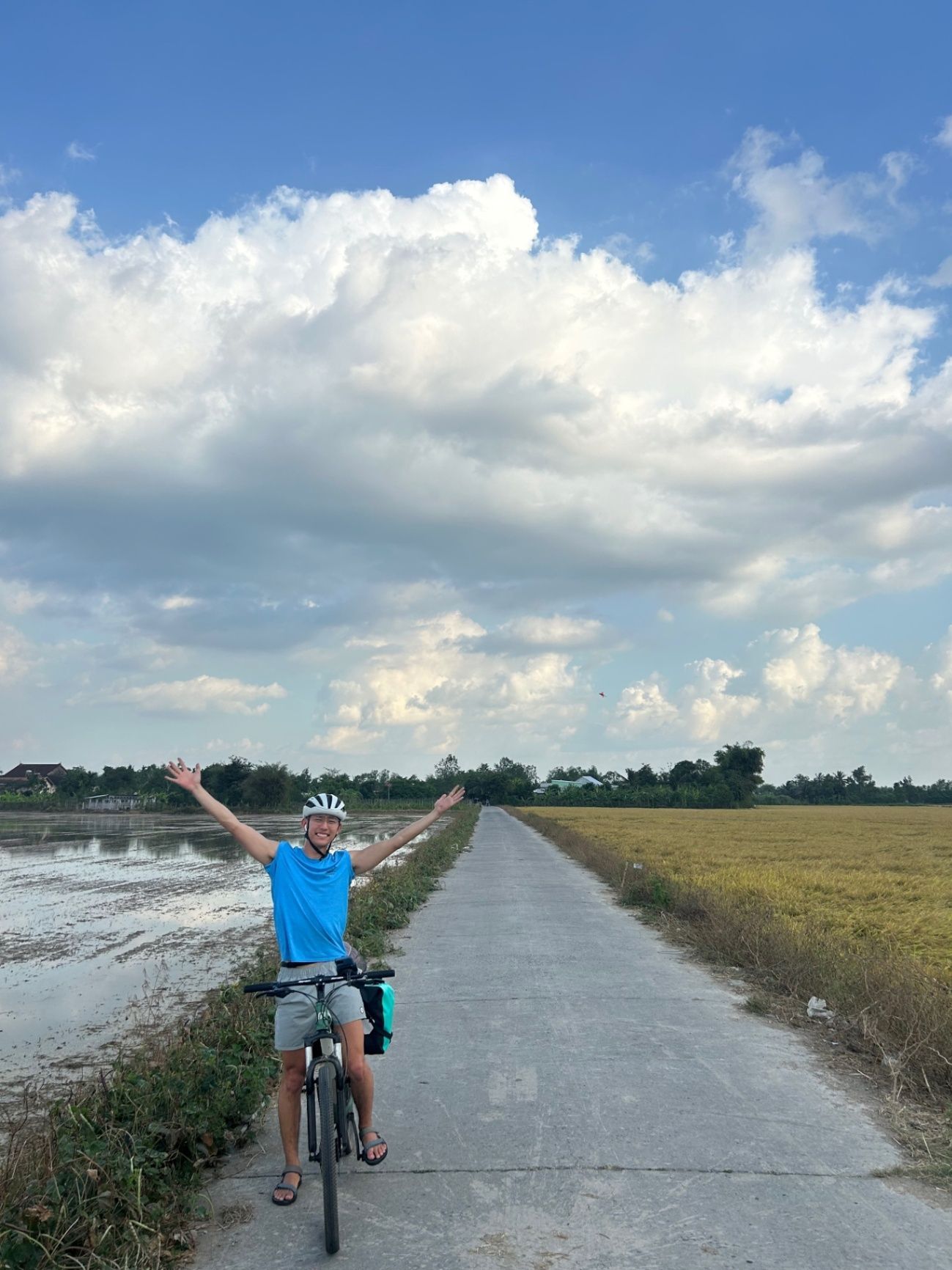 Picture of me, almost to our destination!