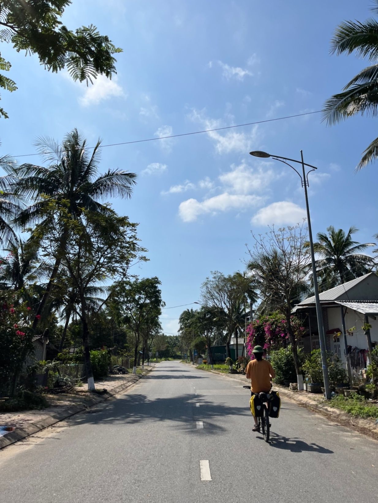 Picture of the road, back on the bike